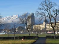 157 Silvester im Berner Oberland - Ortsrundgang in Interlaken - Blick über die Höhematte
