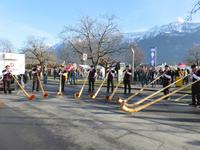 200 Silvester im Berner Oberland - Interlaken - Neujahrstag - Alphornbläser