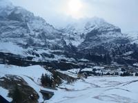 265 Silvester im Berner Oberland - Ausflug nach Grindelwald - auf dem First - Blick zum Eiger