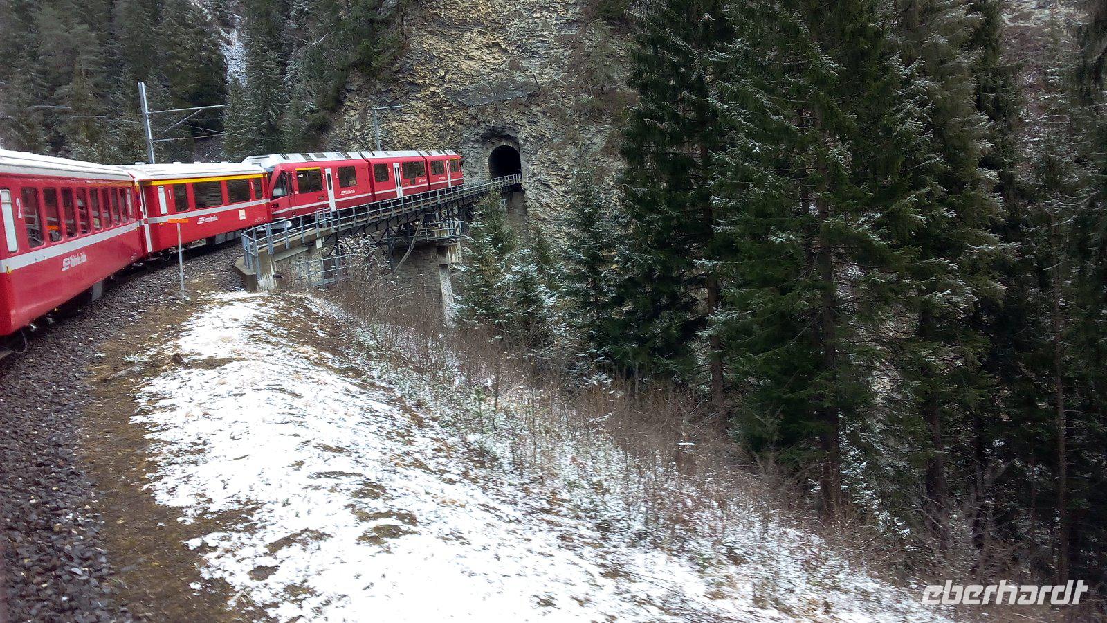 Mit der Rhätischen Bahn von Chur nach Arosa