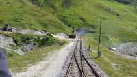 119 Fahrt mit der Furka-Dampfbahn - Stopp an der Station Furka