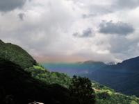 Glacier-Bernina-Reise, Regenbogen im Prättigau