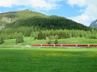 Glacier-Bernina-Reise, Fahrt durch das Engadin nach Pontresina