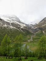 Glacier-Bernina-Reise, Fahrt mit dem Bernina-Express - Blick von der Alp Grüm