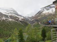 Glacier-Bernina-Reise, Fahrt mit dem Bernina-Express - Blick von der Alp Grüm
