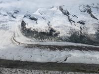 Glacier-Bernina-Reise, Ausflug auf den Gornergrat - Blick zum Gornergletscher
