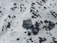 Glacier-Bernina-Reise, Ausflug auf den Gornergrat - Blick zur Monte Rosa Hütte