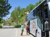Glacier-Bernina-Reise, Fahrt zum Säntis - Stopp in Bellwald