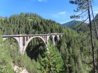 120 Ausflug in die Landwasserwelt -  Überfahrt des Nostalgie-Zuges über das Wiesener Viadukt