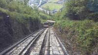Interlaken, Fahrt mit der Standseilbahn zum Harder Kulm