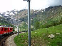 Fahrt mit dem Bernina - Express