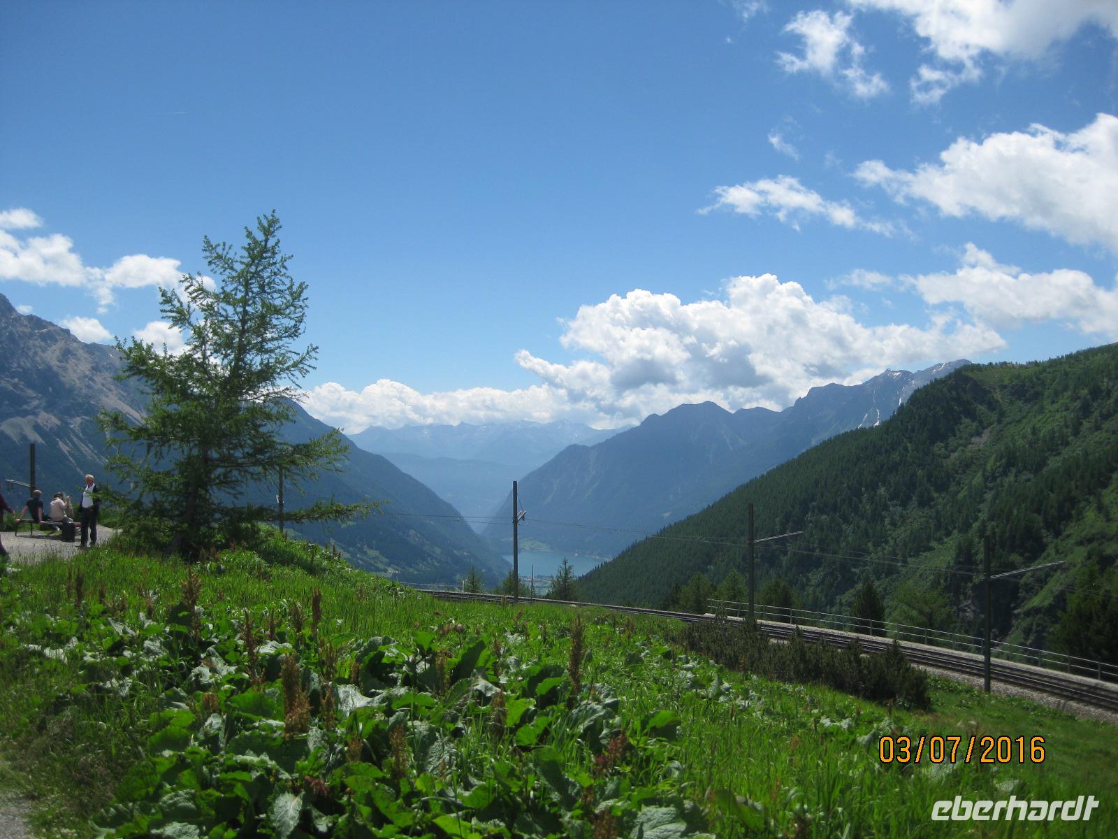 Auf Fahrt mit dem Bernina Express