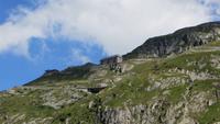 122 Fahrt mit der Furka-Dampfbahn - Blick zum Hotel Belvedere an der Furkastraße