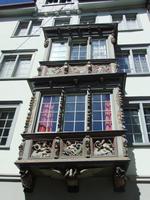 In St. Gallen gibt es an vielen Häusern Prunkerker