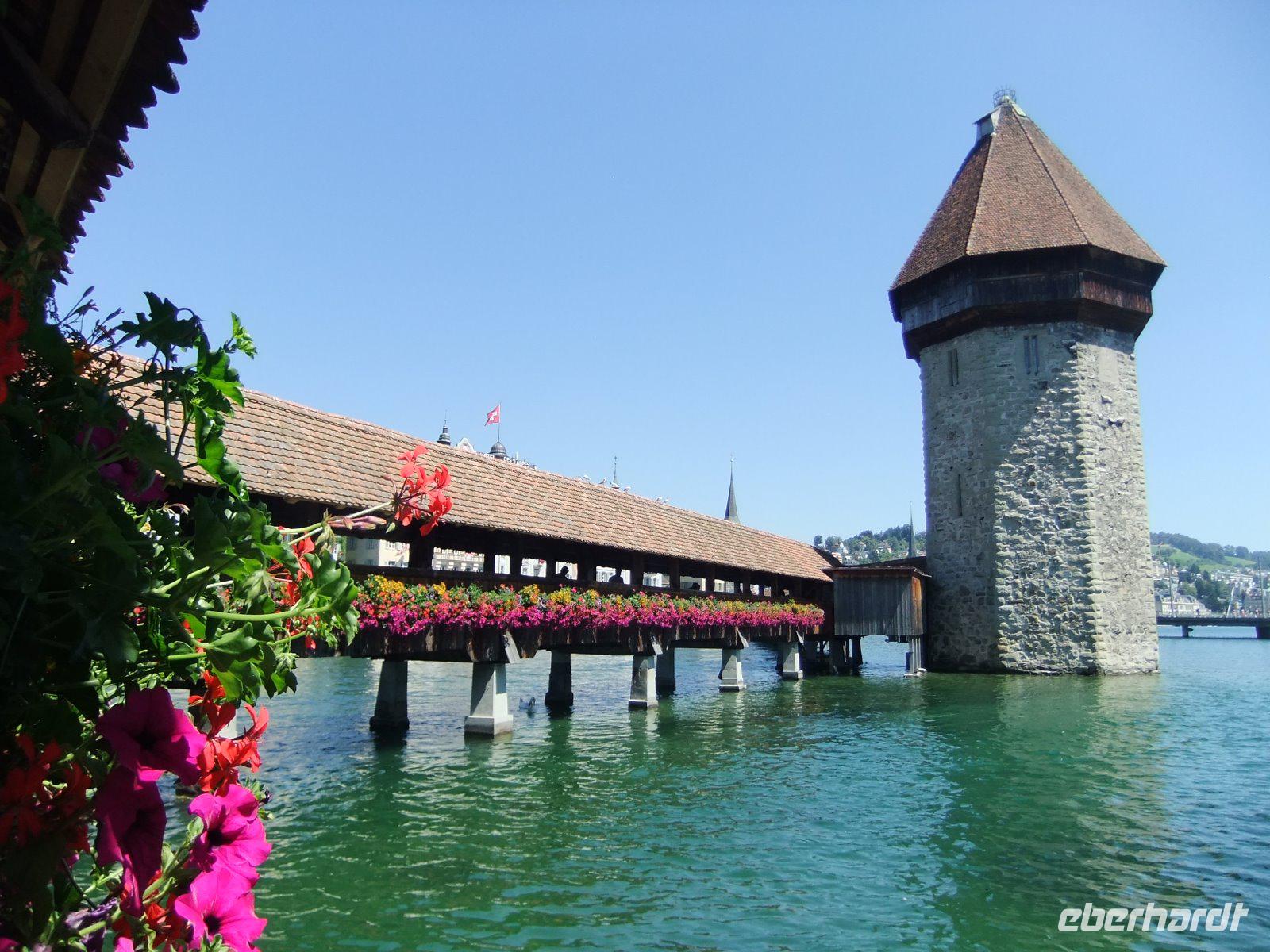 Das Wahrzeichen von Luzern: die Kapellbrücke