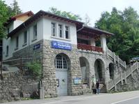 Talstation der Bahn zum Harder Kulm