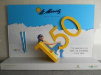 Ortsführung in St. Moritz (Symbol für 150 Jahre Wintertourismus)