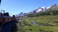 Fahrt mit dem Bernina-Express