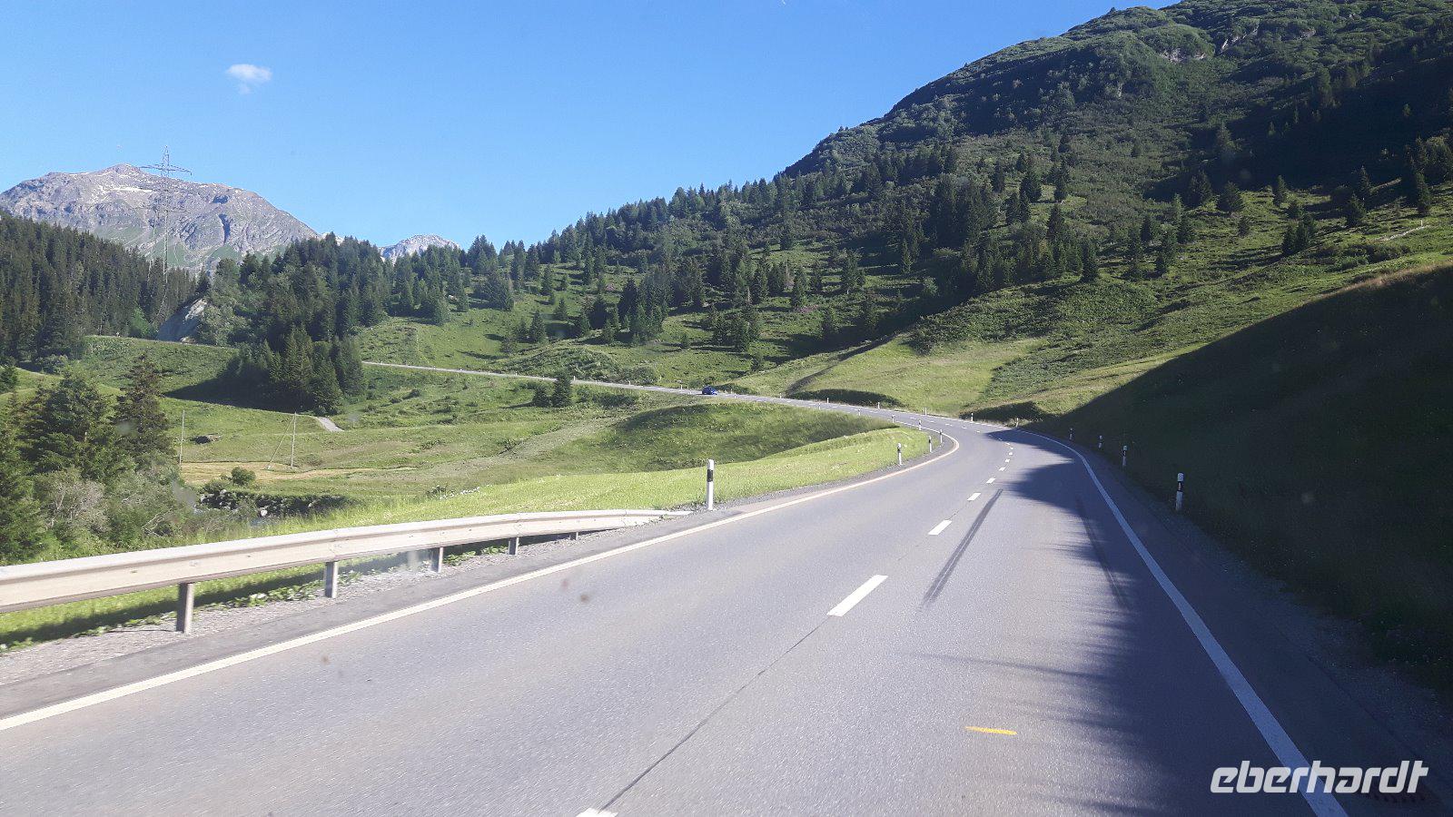 Anreise über den Julierpass