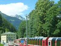 Fahrt mit dem Bernina Express