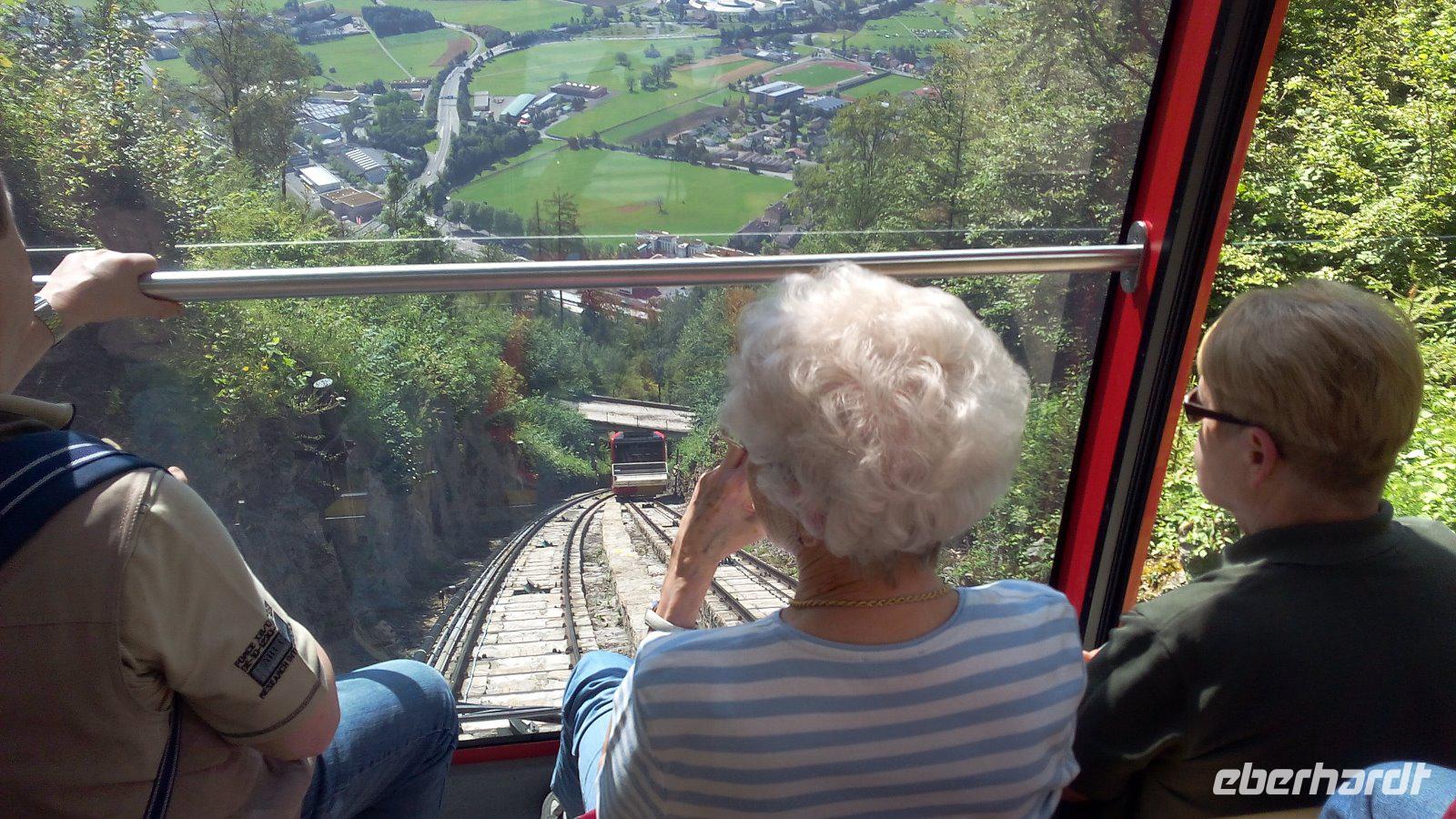 Interlaken. Fahrt zum Hausberg- Harder Kulm