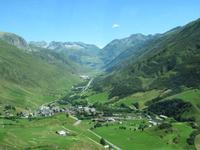 123 Fahrt auf den Furka-Pass - Blick ins Hospental
