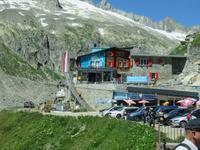 152 Fahrt auf der Furka-Pass- Strasse - Stopp am Hotel Belvedere