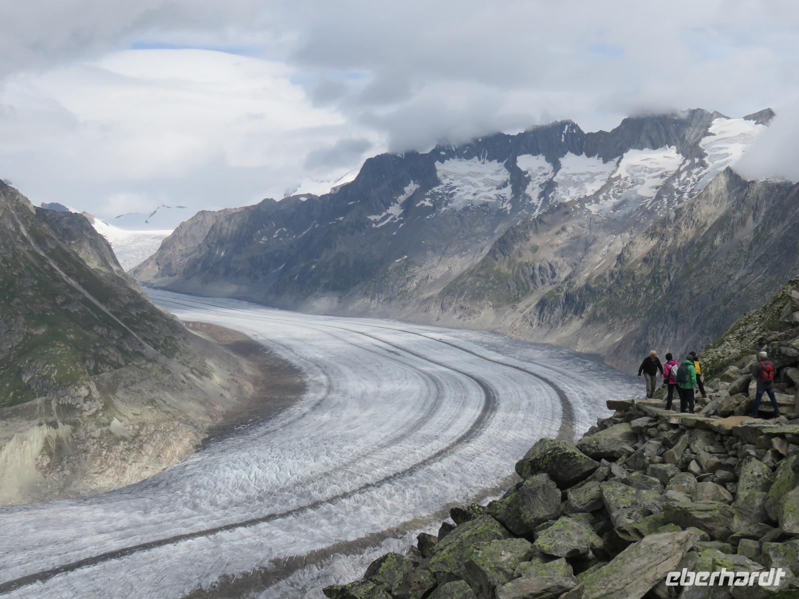 176 Auf dem Bettmerhorn - Blick zum Aletschgletscher