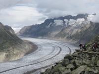 176 Auf dem Bettmerhorn - Blick zum Aletschgletscher