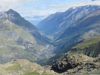 314 Fahrt zum Kleinen Matterhorn - Schwarzsee - Blick nach Zermatt