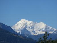 422 Fahrt nach Interlaken -Stopp in Niederwald - Blick zum Weisshorn