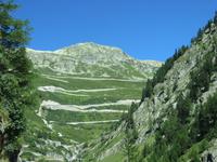 425 Fahrt nach Interlaken - Blick zur Grimselpass-Strasse