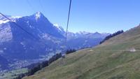 Rückfahrt mit der First-Bahn nach Grindelwald