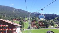 Rückfahrt mit der First-Bahn nach Grindelwald