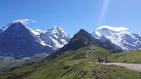 auf dem Männlichen... (Blick auf Eiger, Mönch und Jungfrau)