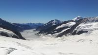 auf dem Jungfraujoch... (Sphinx-Aussichtsterrasse - Blick auf den Grossen Aletschgletscher)