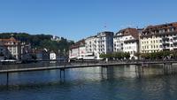 Luzern (Blick von der Kapellbrücke zum 