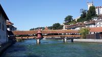 Luzern (Spaziergang entlang der Reuss... - Spreuerbrücke)