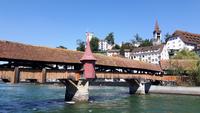 Luzern (Spaziergang entlang der Reuss... - Spreuerbrücke)
