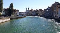 Luzern (Ausblick von der Spreuerbrücke)