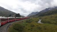 Fahrt mit dem Bernina-Express