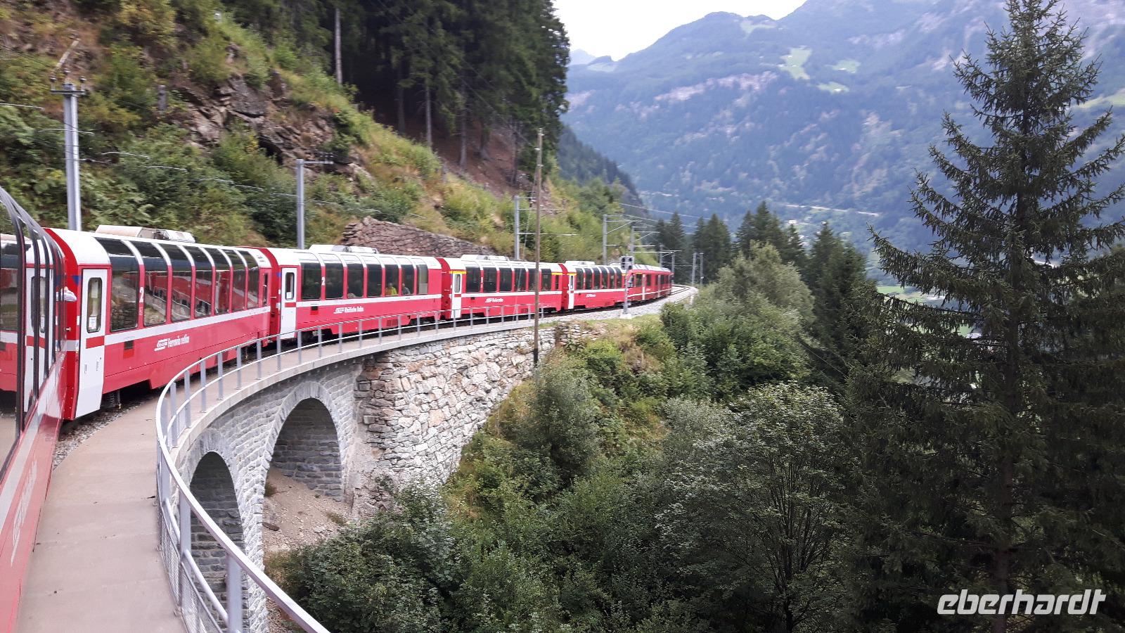 Fahrt mit dem Bernina-Express