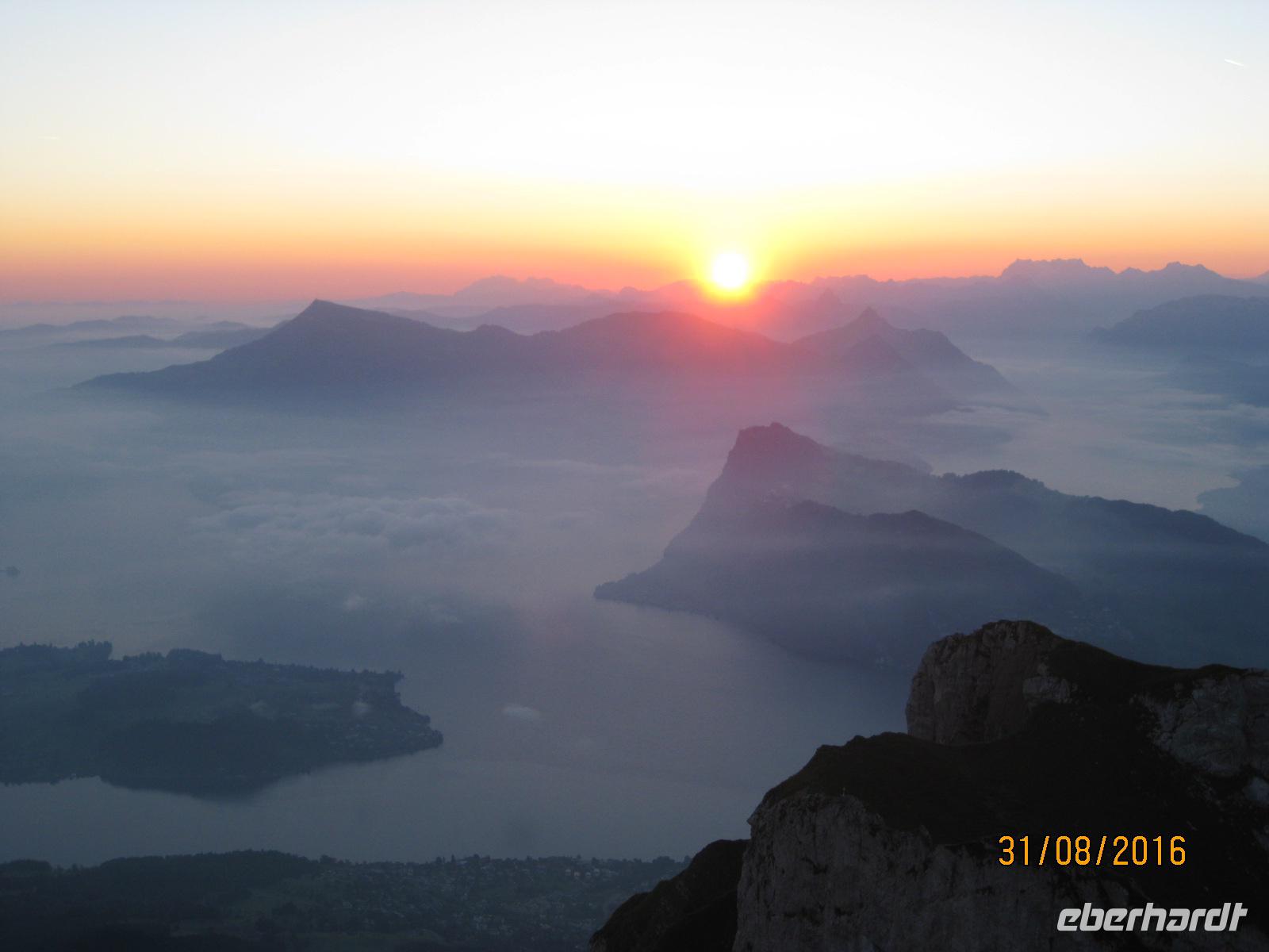 Guten Morgan auf dem Pilatus