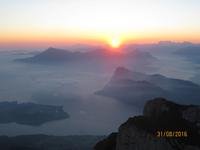 Guten Morgan auf dem Pilatus