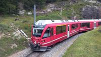 Bernina-Express,mit dem Bus fahren wir die Strecke zurück mit einigen Fotostopps