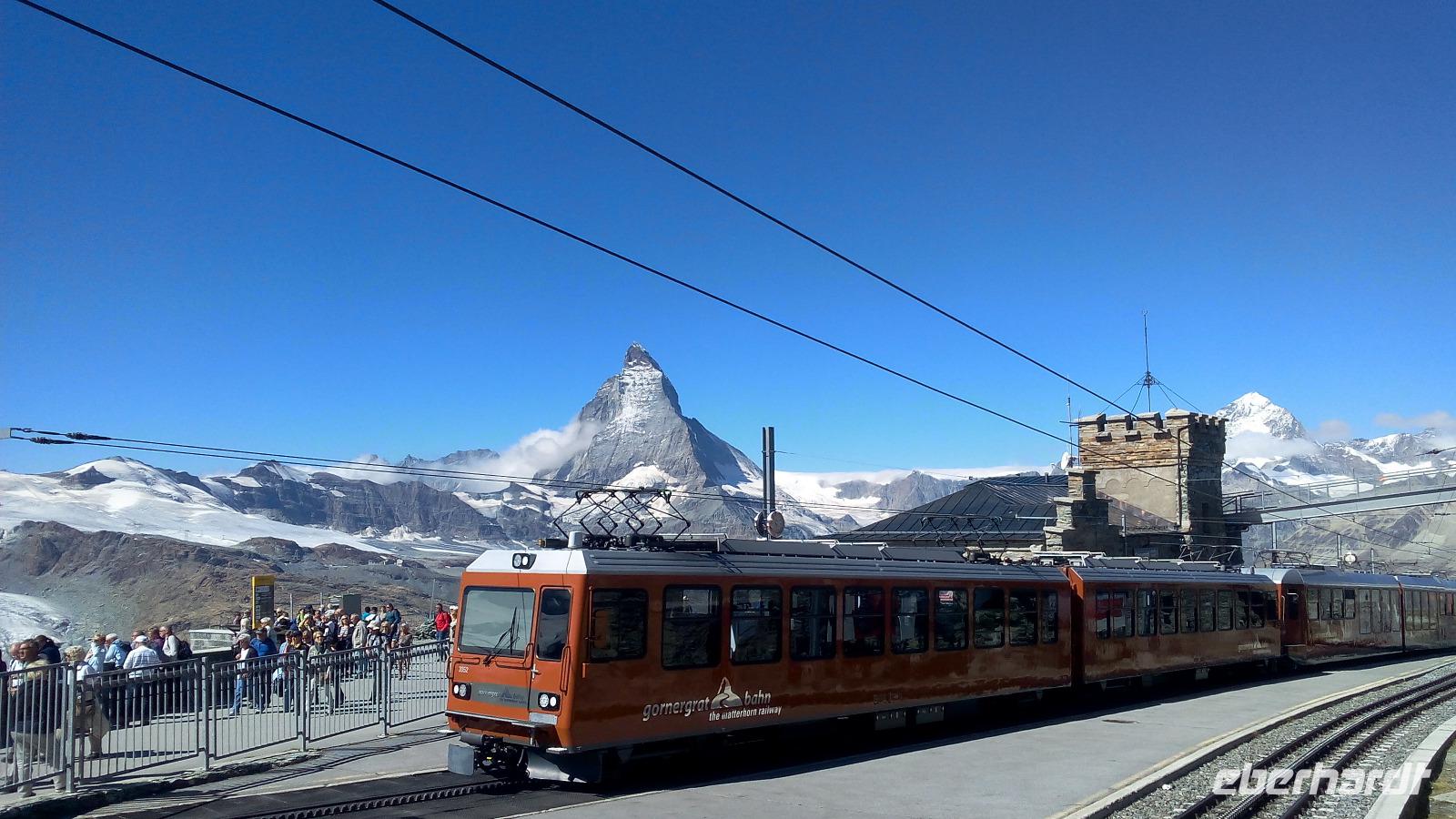 Zermatt, Fahrt zum Gornergrat