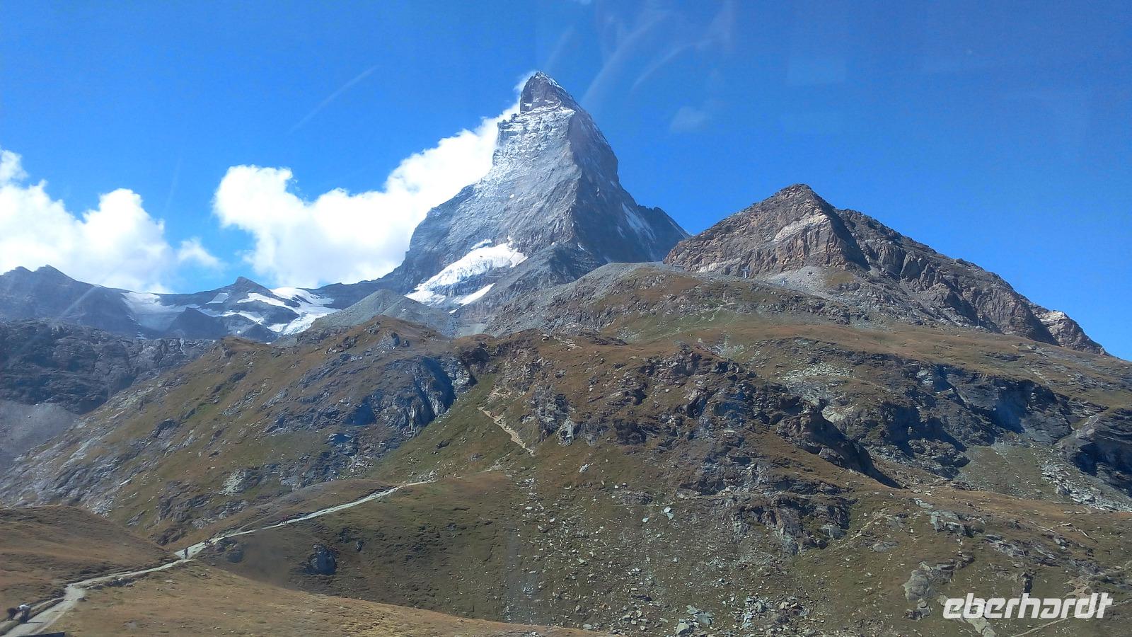 Kleine Matterhorn, Fahrt zurück nach Zermatt