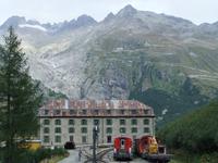 Am Bahnhof in Gletsch