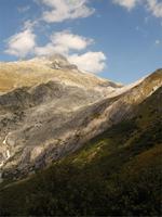 die Reste der Zunge des Rhone-Gletschers