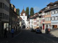 Blick zur Stadtmauer